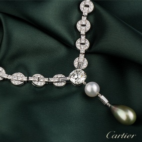 Cartier?Orissa?Diamond and Pearl Necklace